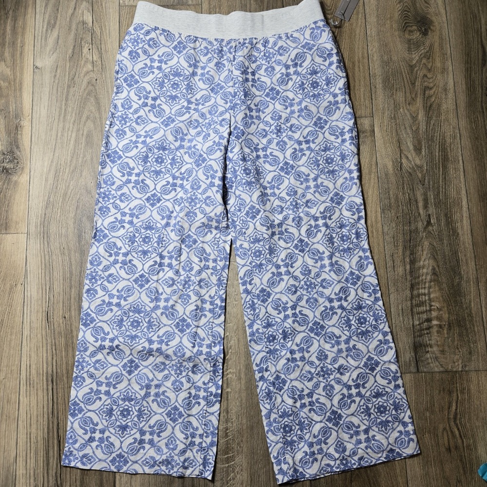 NWT SOFT SURROUNDINGS / ORG $99.95 🌸‎ XL= LINEN / WIDE LEG PULL ON PANTS